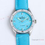 AAA Swiss Replica Blancpain Fifty-Fathoms 38mm Bathyscaphe 5100 Blue Dial Watch